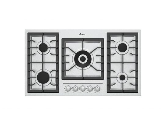 تصویر اجاق گاز 5شعله استیل بیمکث مدل0012